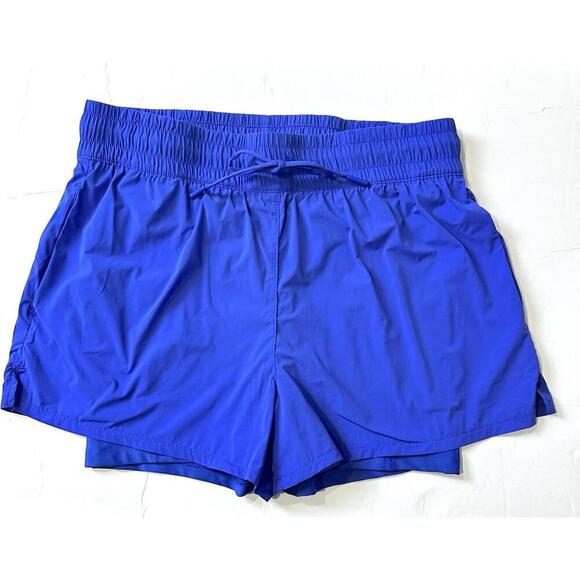 Spyder Active Perennial Blue 4-Way Stretch Short Women's Size M - Picture 1 of 8